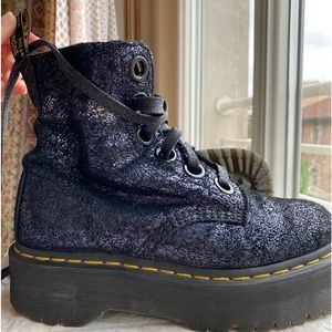 Molly iridescent crackle doc martens
